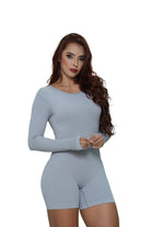 Enterizo corto manga larga | Ref. 304 PU