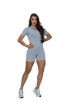 Enterizo corto manga corta lineas en faja | Ref. 321 PU