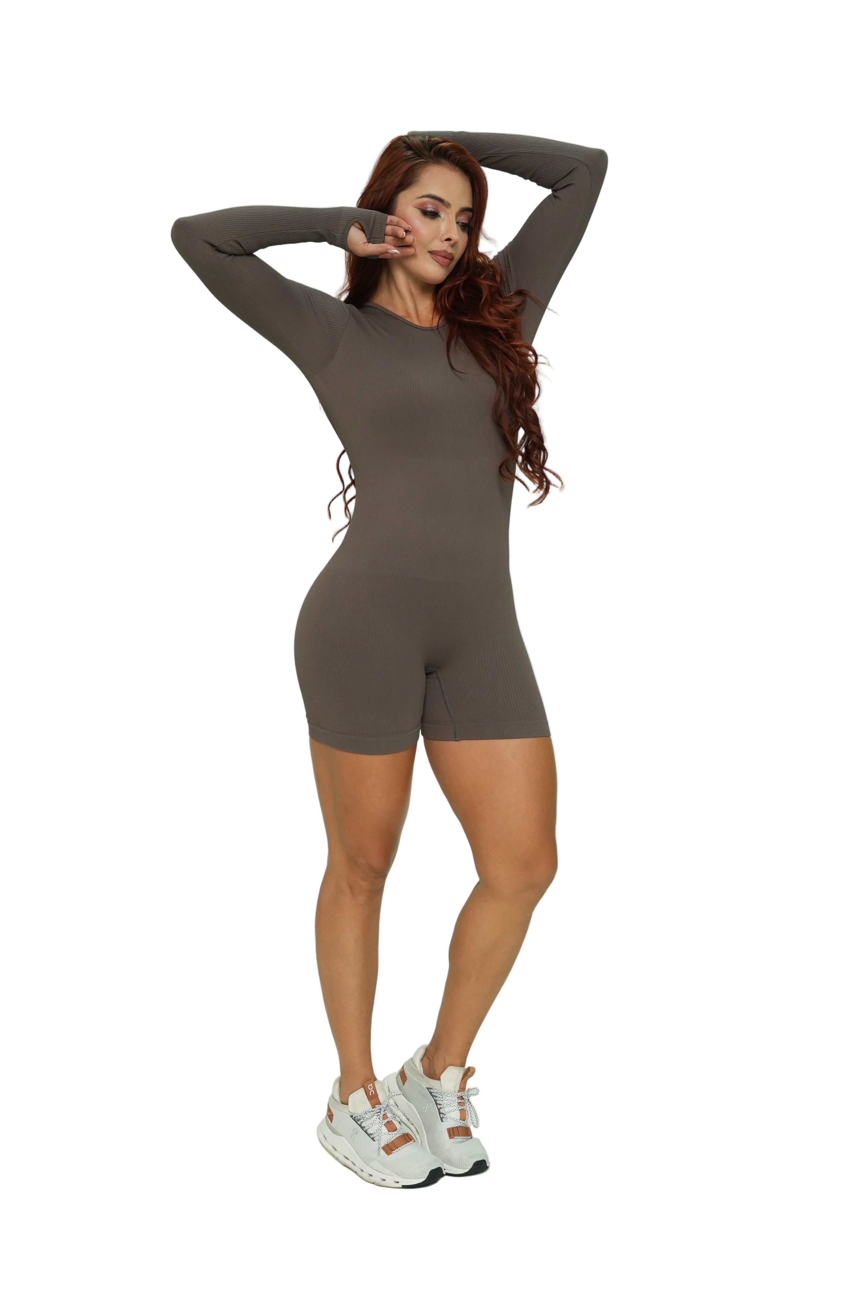 Enterizo corto manga larga | Ref. 304 PU