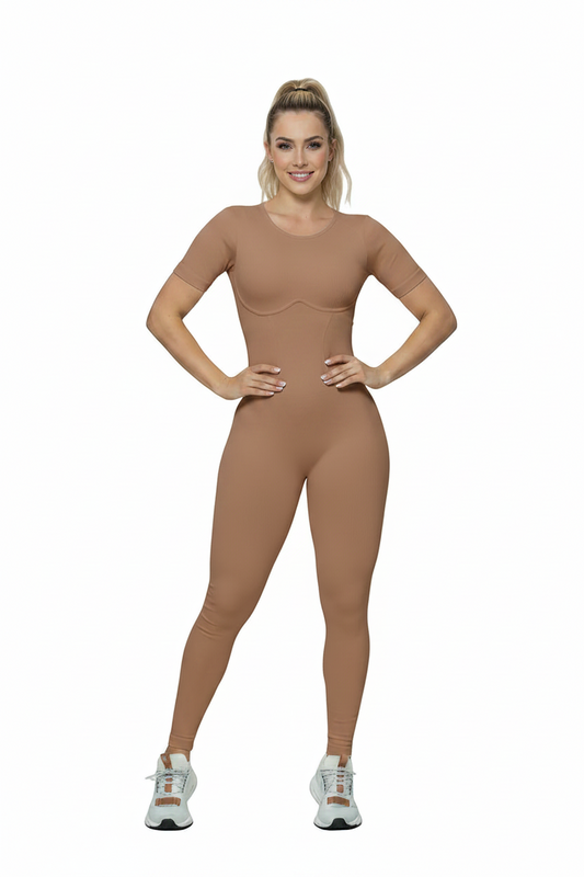 Enterizo largo manga corta lineas en faja | Ref.441 PU