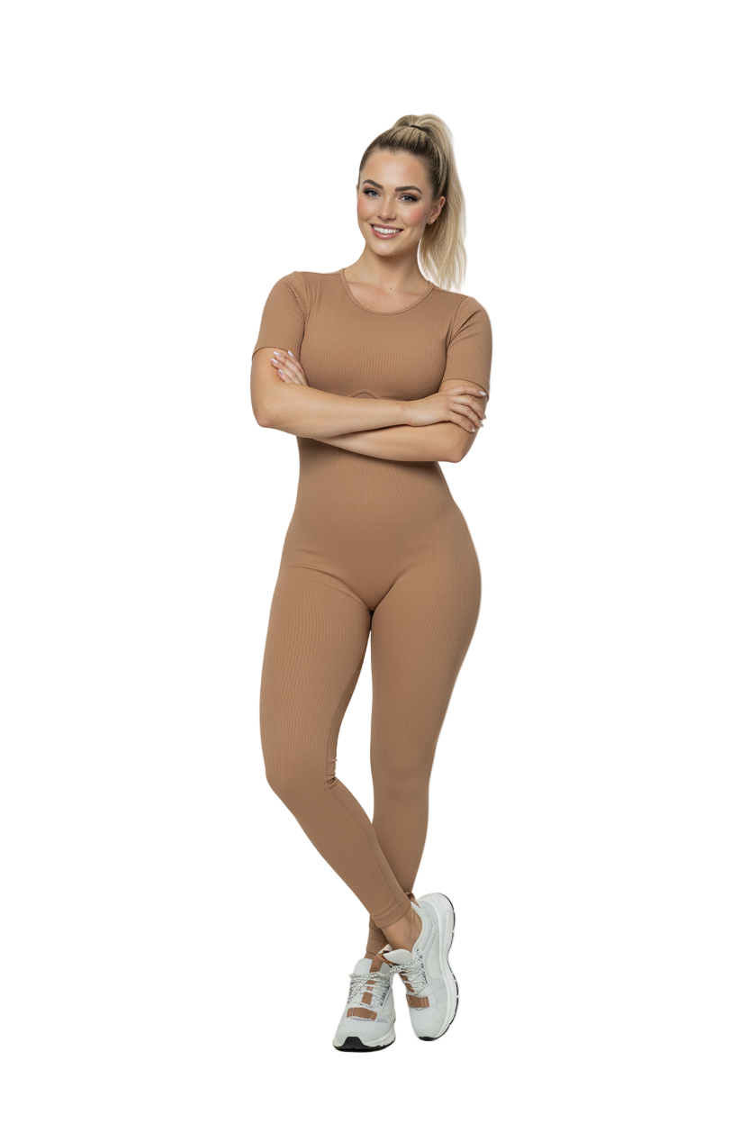 Enterizo largo manga corta lineas en faja | Ref.441 PU